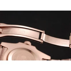 Swiss Rolex Submariner Skull Limited Edition Blue Dial Rose Gold Case And Bracelet 1454085